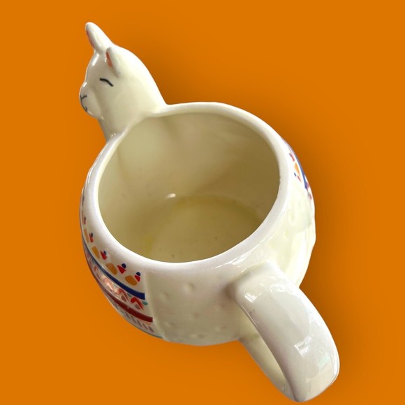 Llama Alpaca 3D Ceramic Coffee Mug Cup 16oz Modern Gourmet Foods - Picture 5 of 6